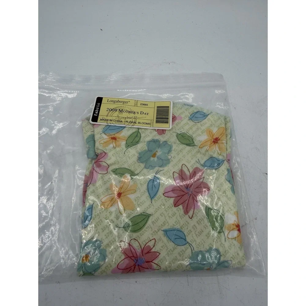Longaberger 2009 Mother's Day Basket Liner –Floral Blooms 🌸🧺– NIP – Liner Only